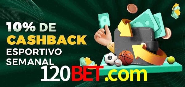 10% de bônus de cashback na 120bet.com