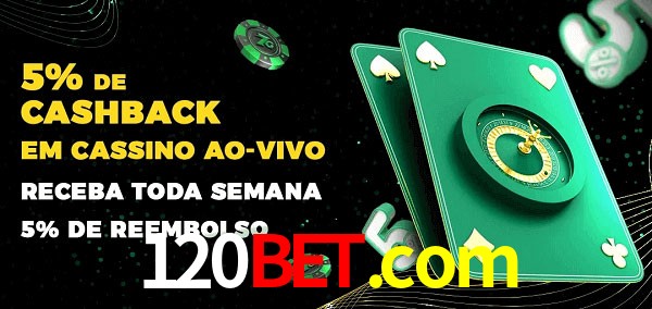 Promoções do cassino ao Vivo 120bet.com